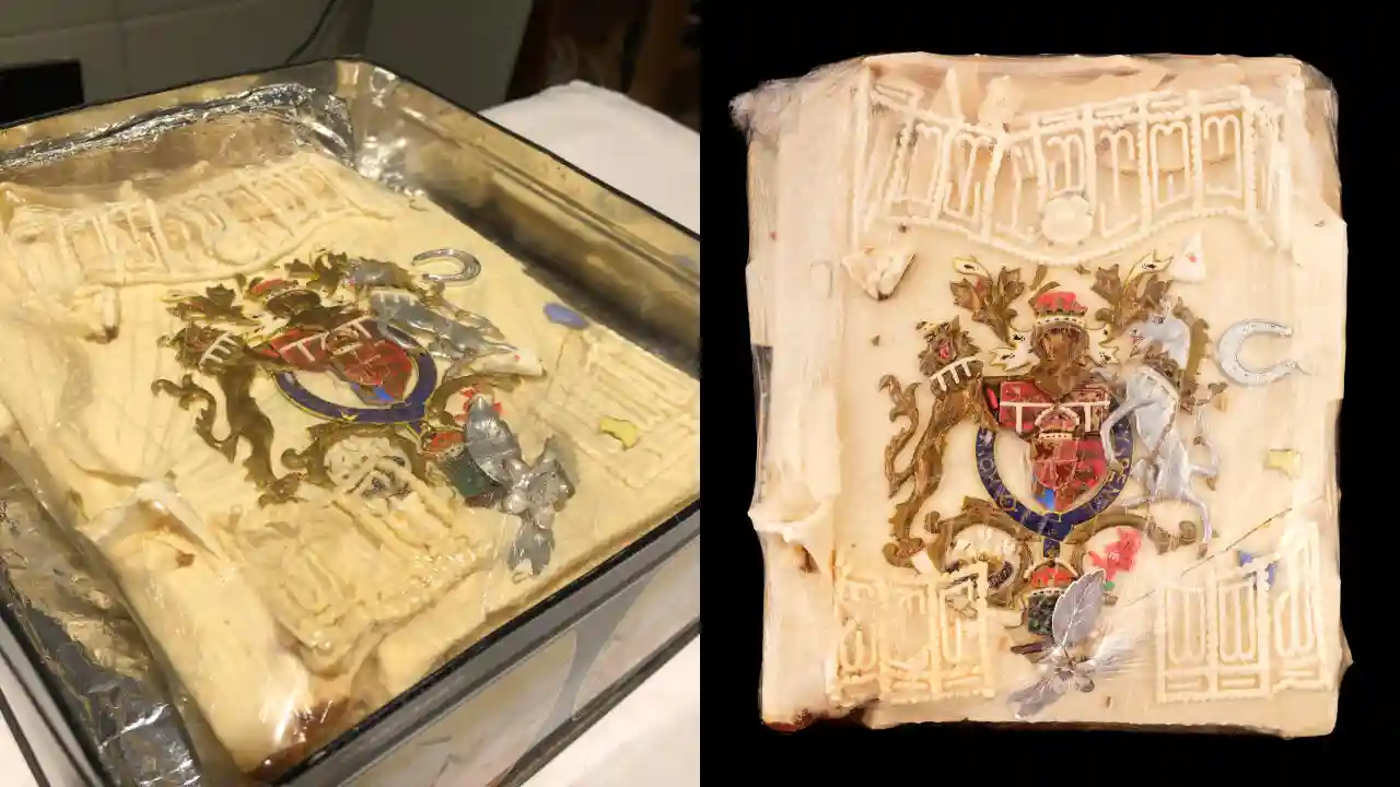 40年前英国戴安娜王妃结婚蛋糕时隔13年再拍卖 一块拍出1.6万元高价