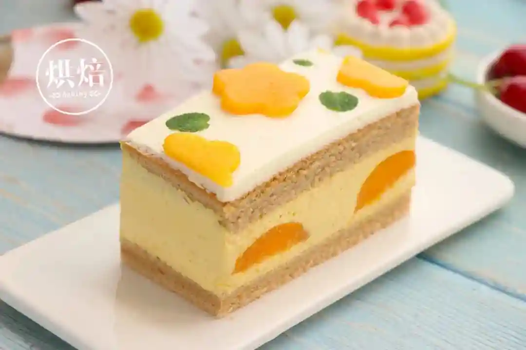 私房本季当家花旦 芒果奶茶糯米蛋糕 天衣无缝的搭配 色香味俱全