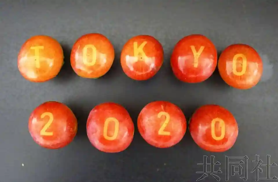 日本山梨县开发在葡萄上显示图文的方法