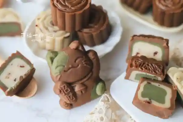 免烤多层咖啡月饼