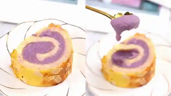 酥脆香软！比面包店还绝的岩烧乳酪芋泥卷+岩烧乳酪蛋糕