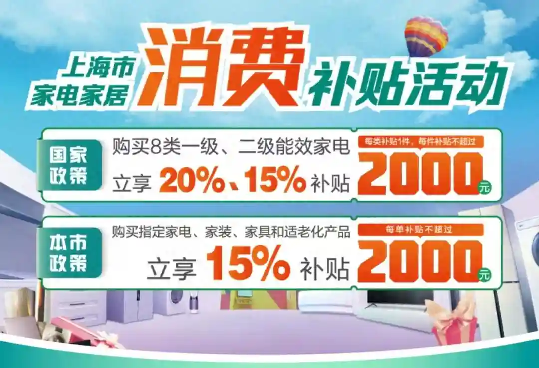 消费立减，最高补贴2000元！徐汇176家门店参与→