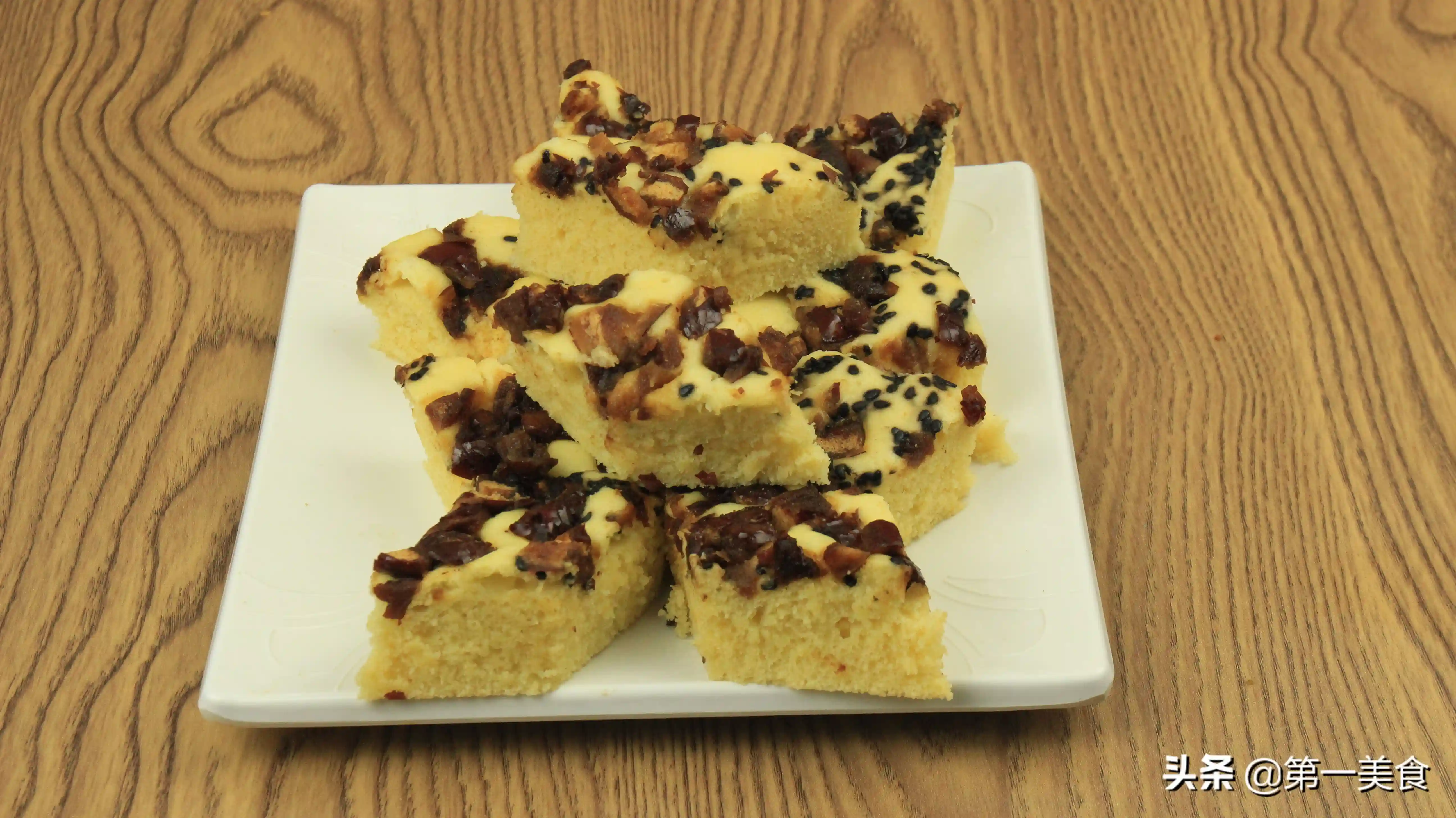 当年的宫廷糕点，原来这么简单，手不沾面、一搅一蒸，暄软又香甜