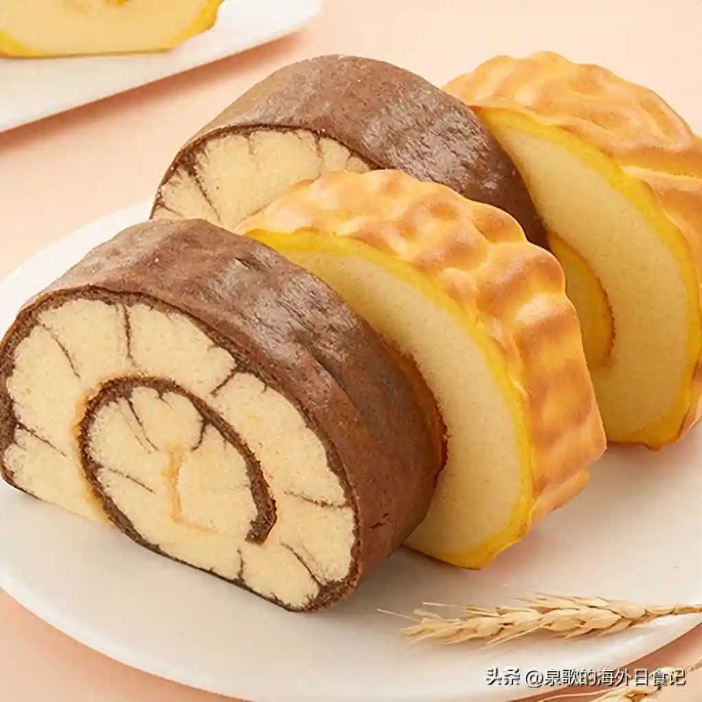 【西点烘焙】蛋糕卷的家庭做法，学会就再也不用出去排队买啦