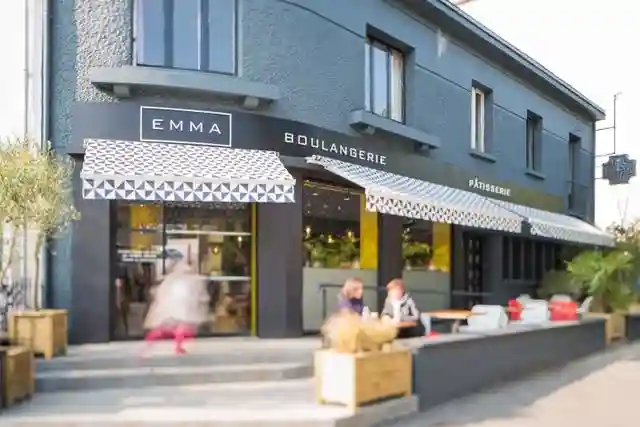 法国Emma面包店,色调明快让你食欲大增